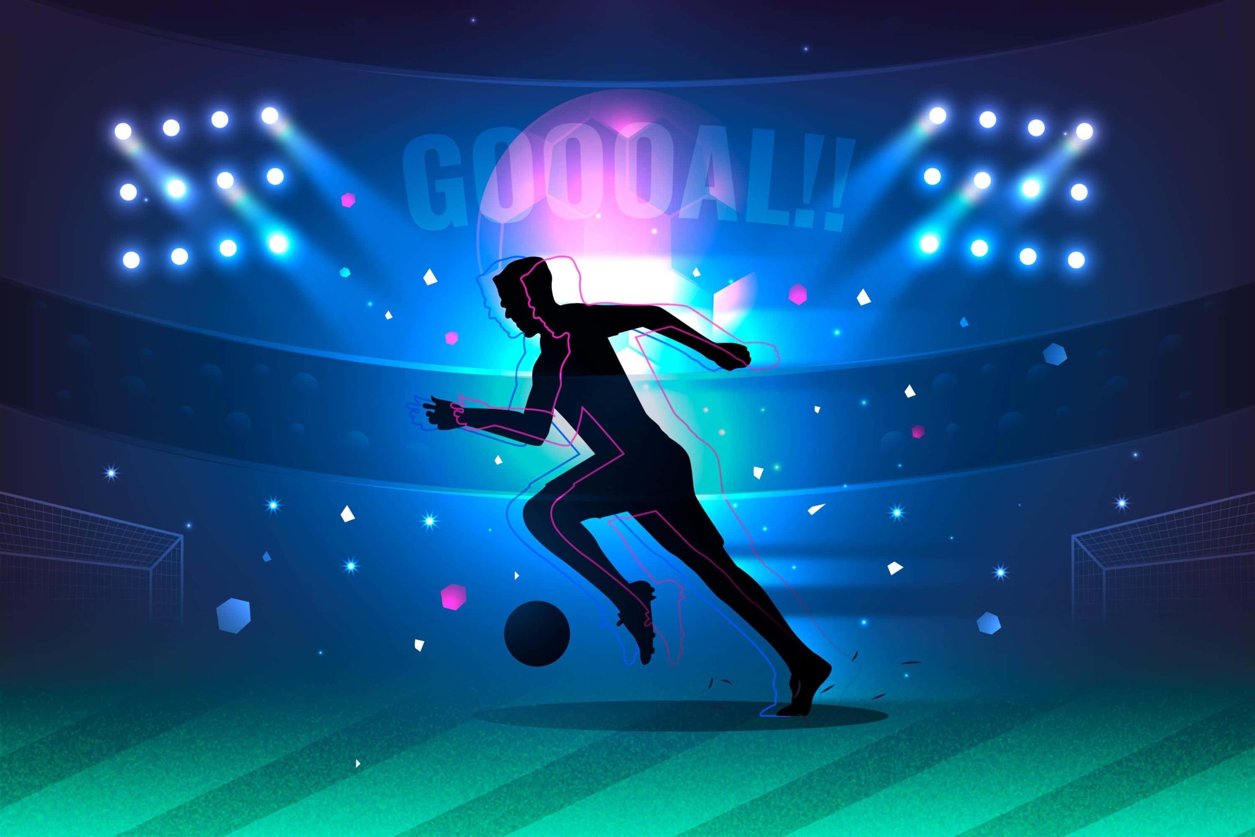 Dynamic Realistic Abstract Football Background Inspiring Energy and Motion